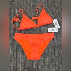 Bold Coral Hurley Bikini Set